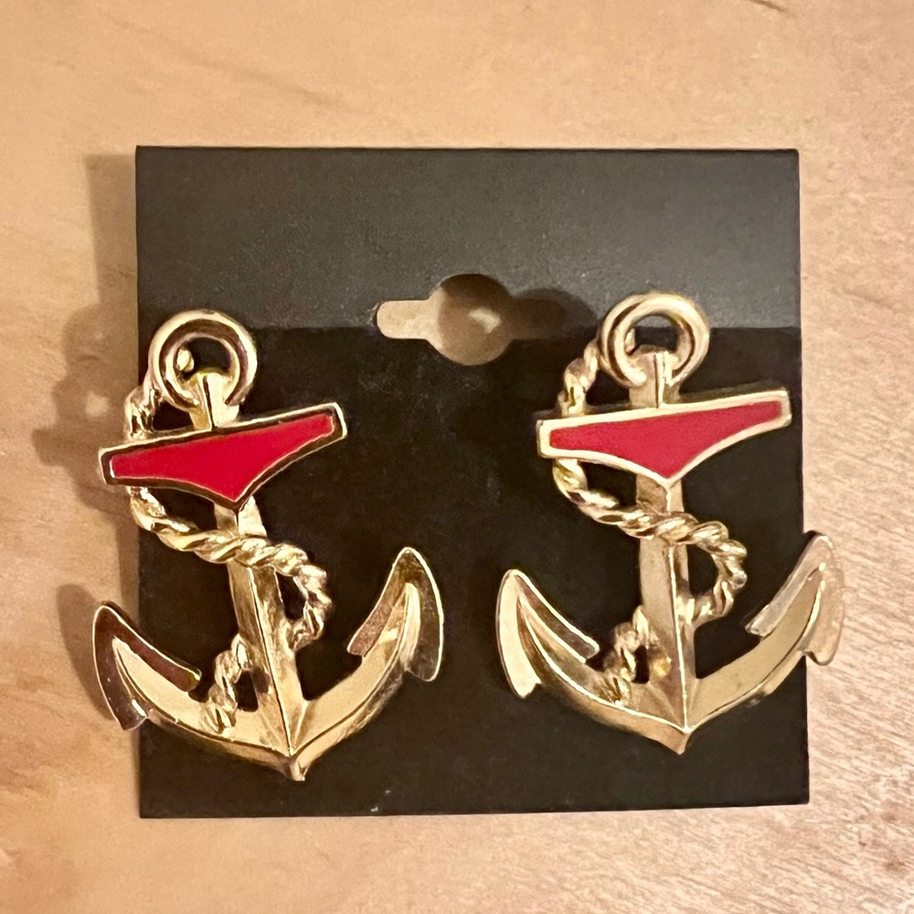 Vintage Avon Anchors Aweigh earrings